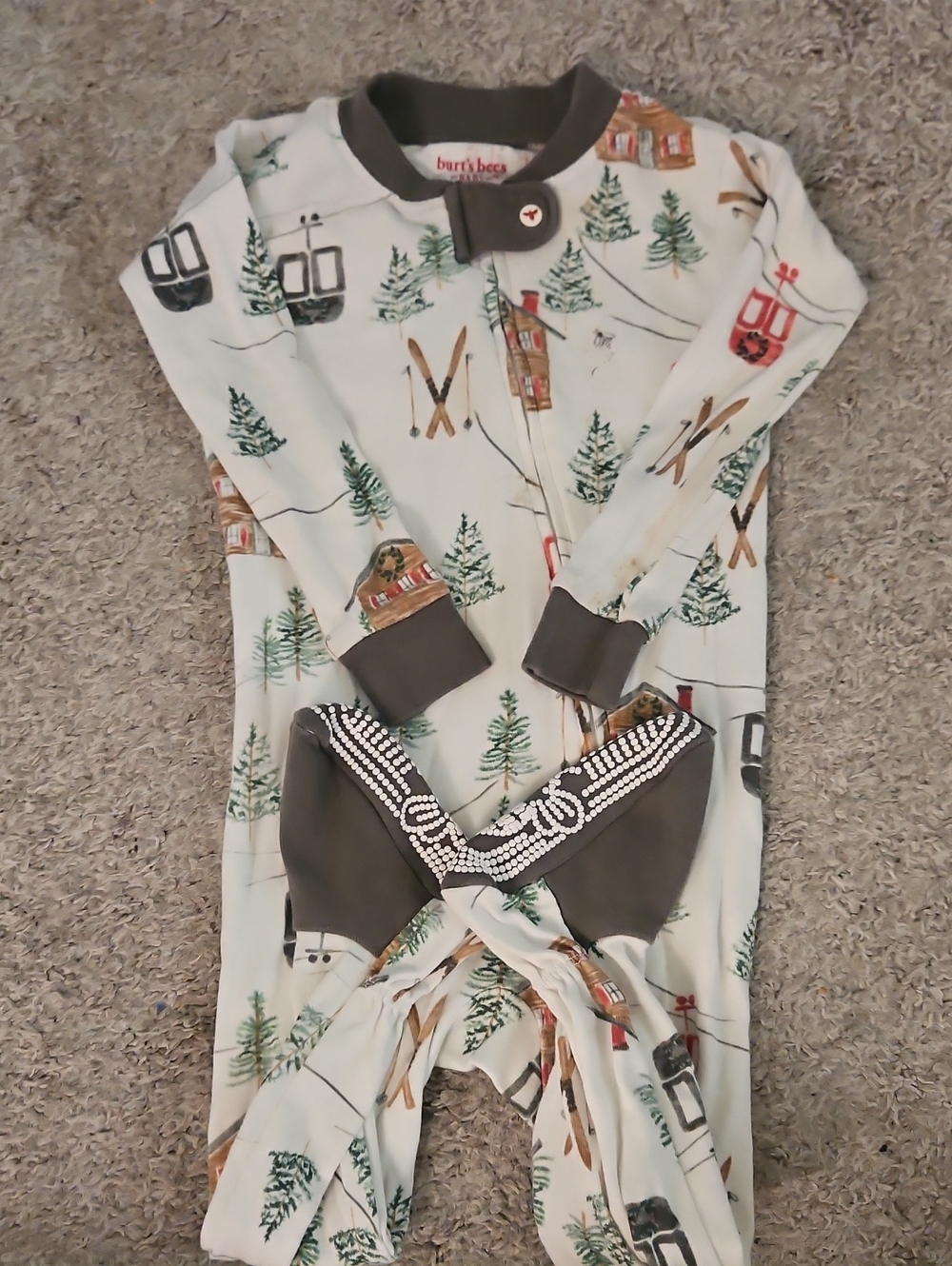 Burt's Bees Baby Christmas Footie Pajamas